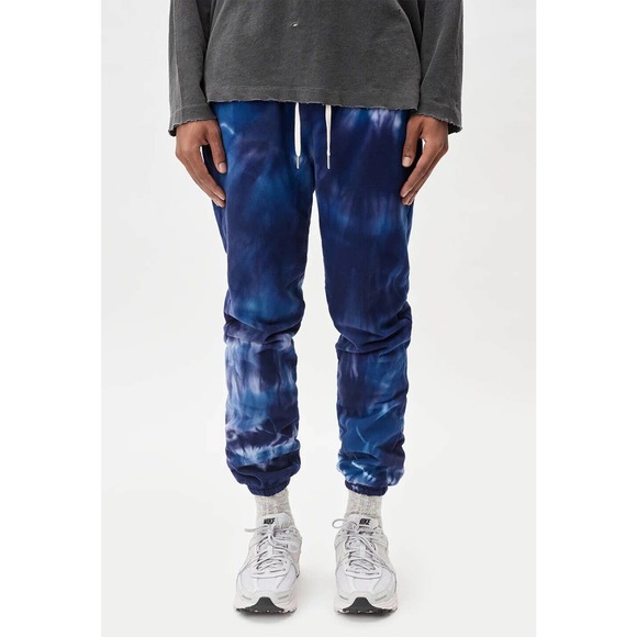 John Elliott Other - John Elliott LA Reflection Tie Dye Luxury Sweatpants Blue Pacific Mens Large L